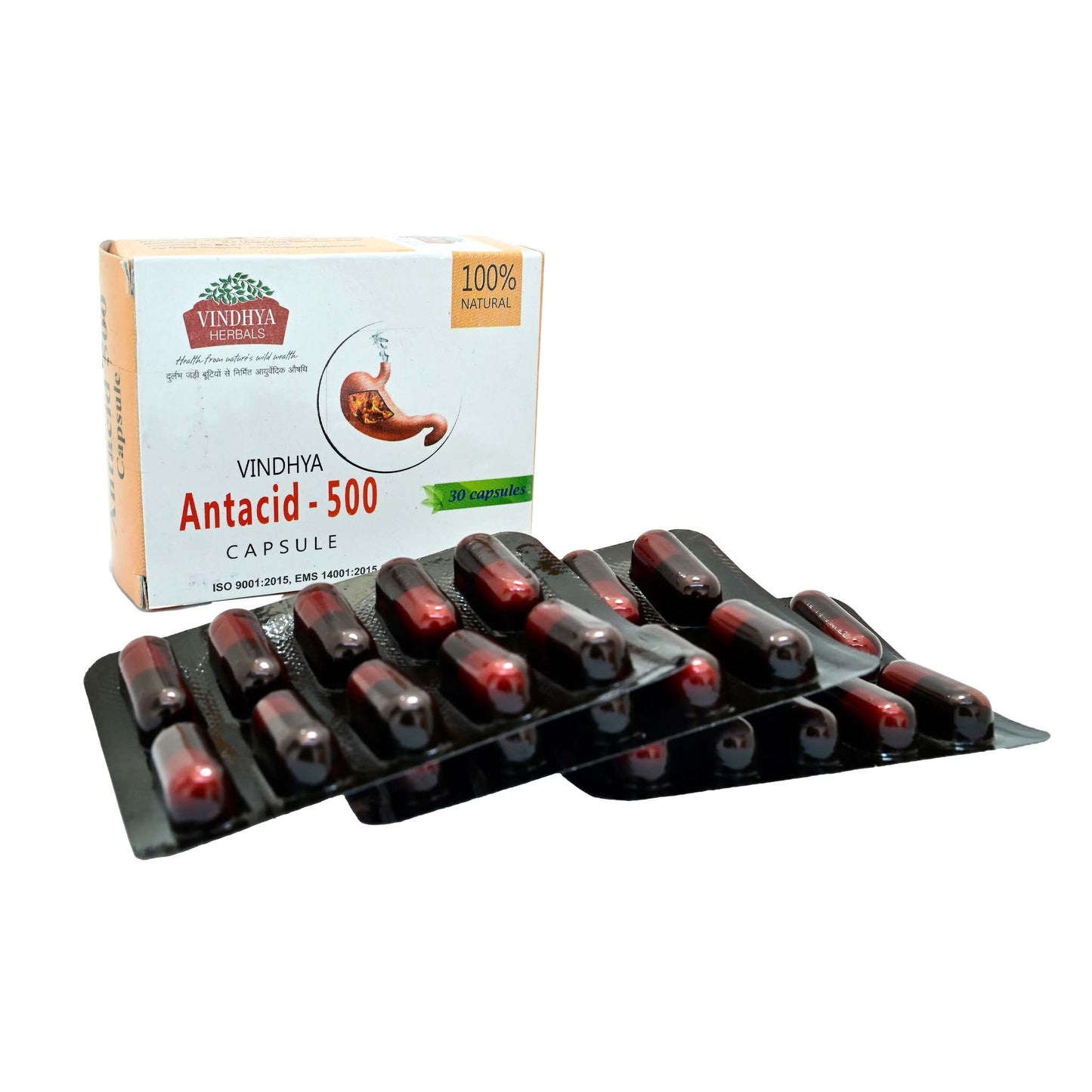 Antacid-500 Capsule - Soothing Relief for Abdominal Disorders and Acidity