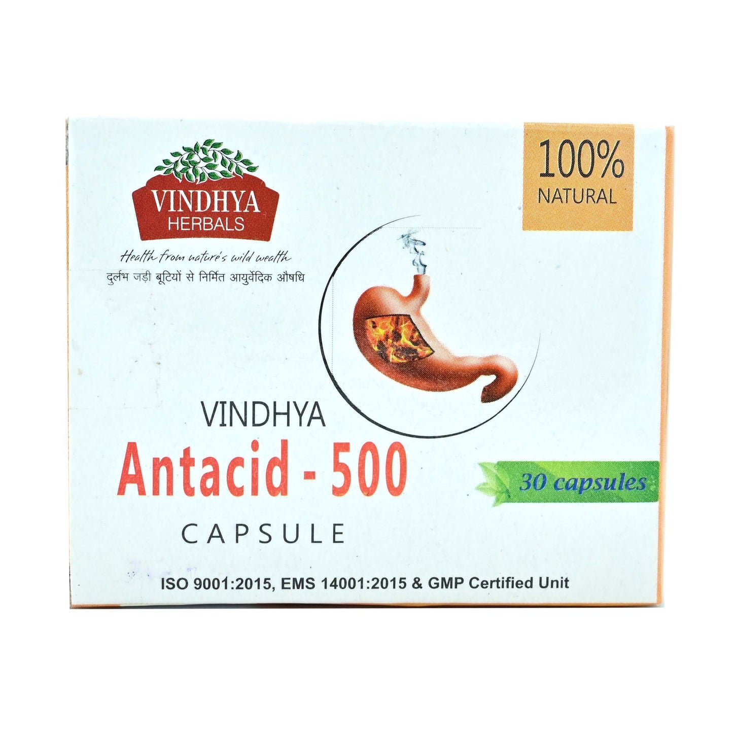 Antacid-500 Capsule - Soothing Relief for Abdominal Disorders and Acidity